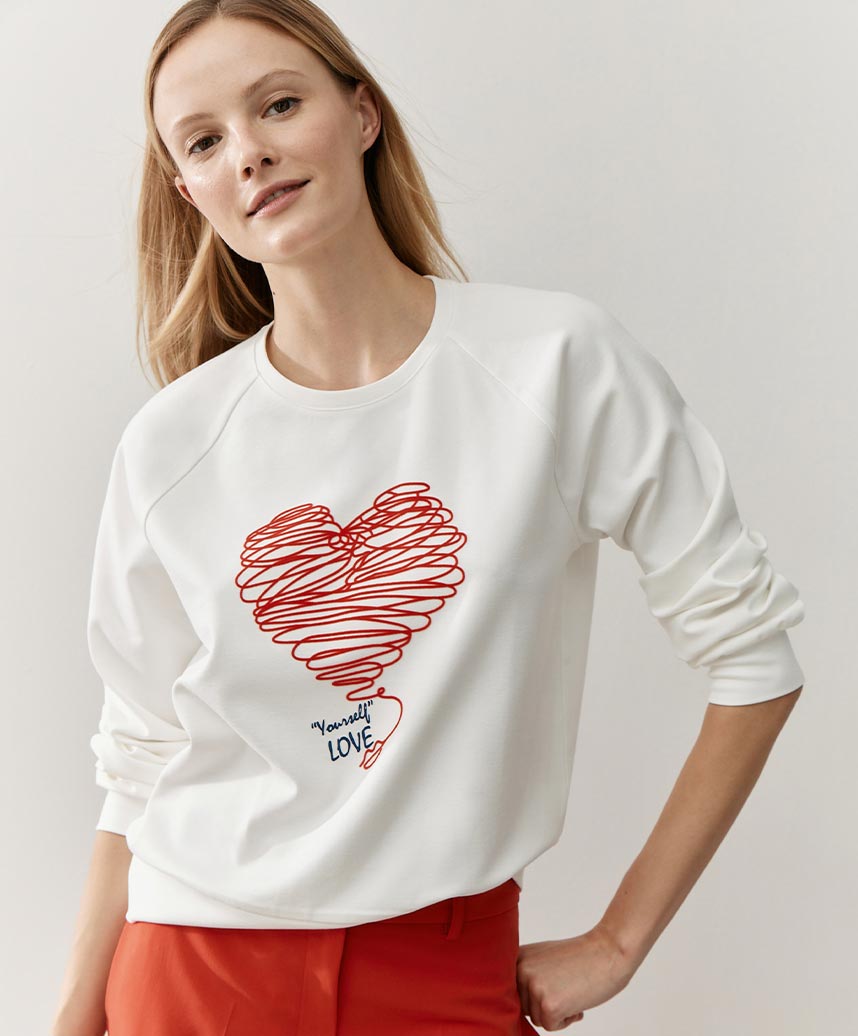 Swatshirt mit Herz