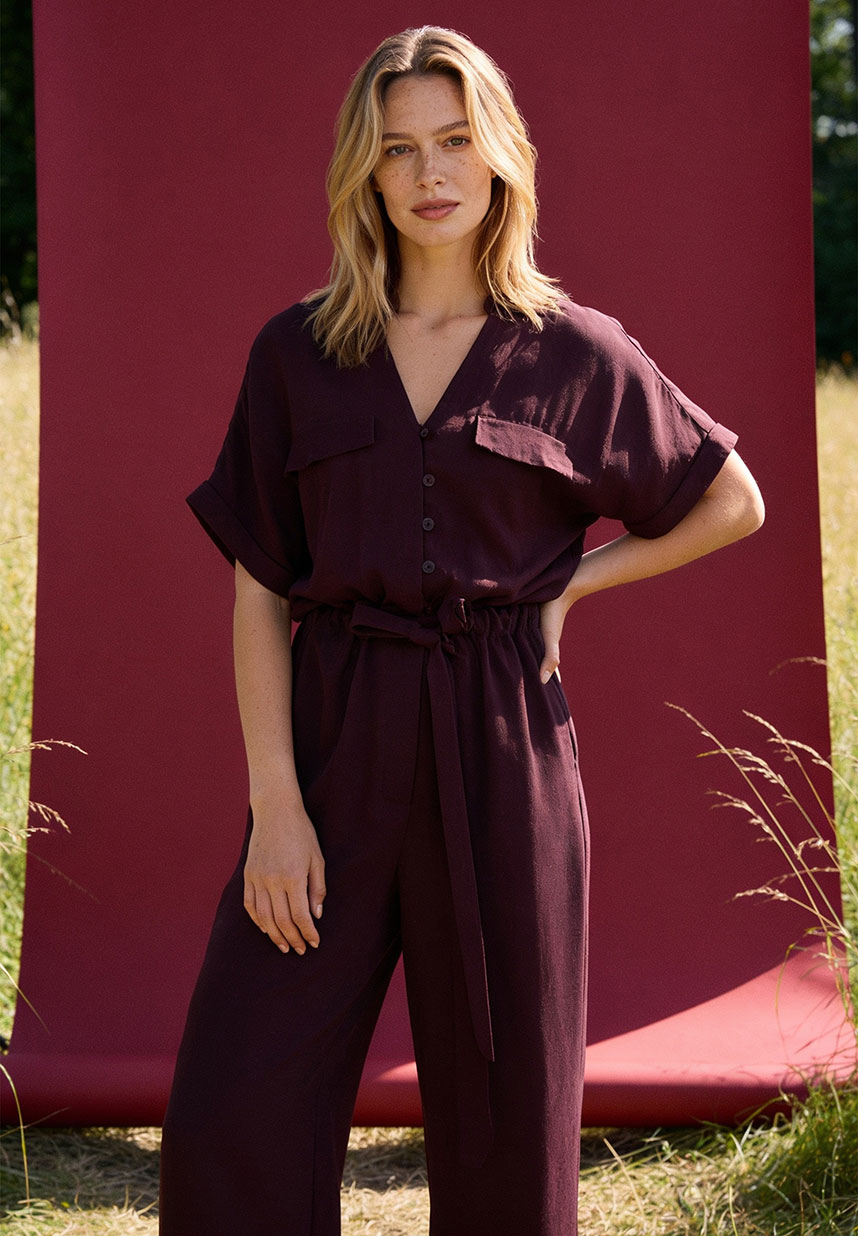 roter JUmpsuit