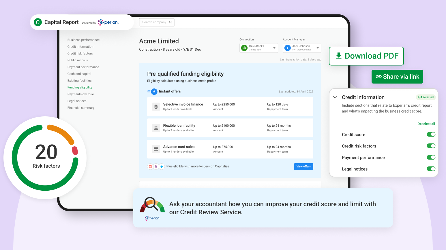 Initial Capital Report Example Enhanced Capital Report: New Features for UK Accountants | Capitalise