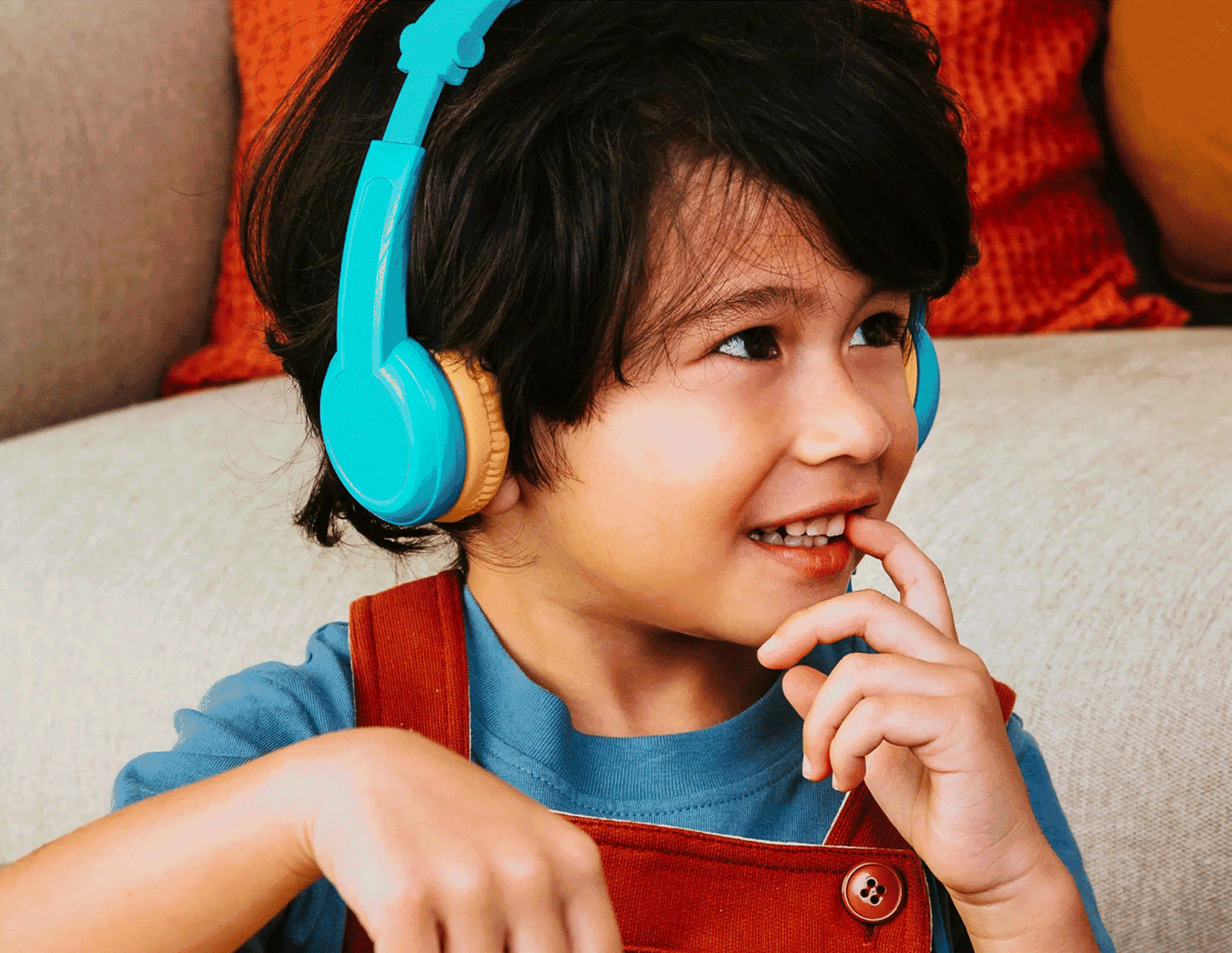 Casque audio Lunii de couleur verte
