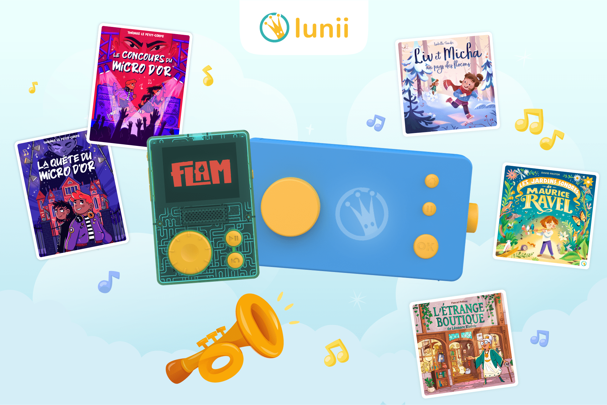 Pour les petits comme pour les grands, la musique, c’est important ! Chantez et dansez avec Lunii.