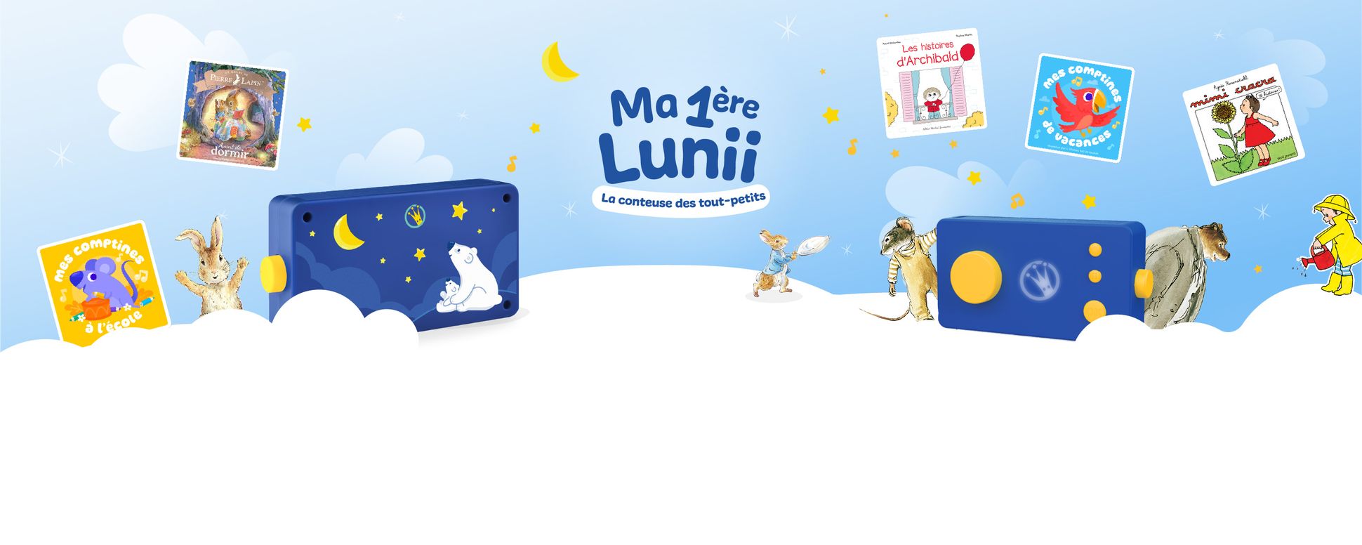 Avec ses sons joyeux et apaisants, Ma 1ère Lunii stimule le langage et favorise l’éveil musical de votre enfant.