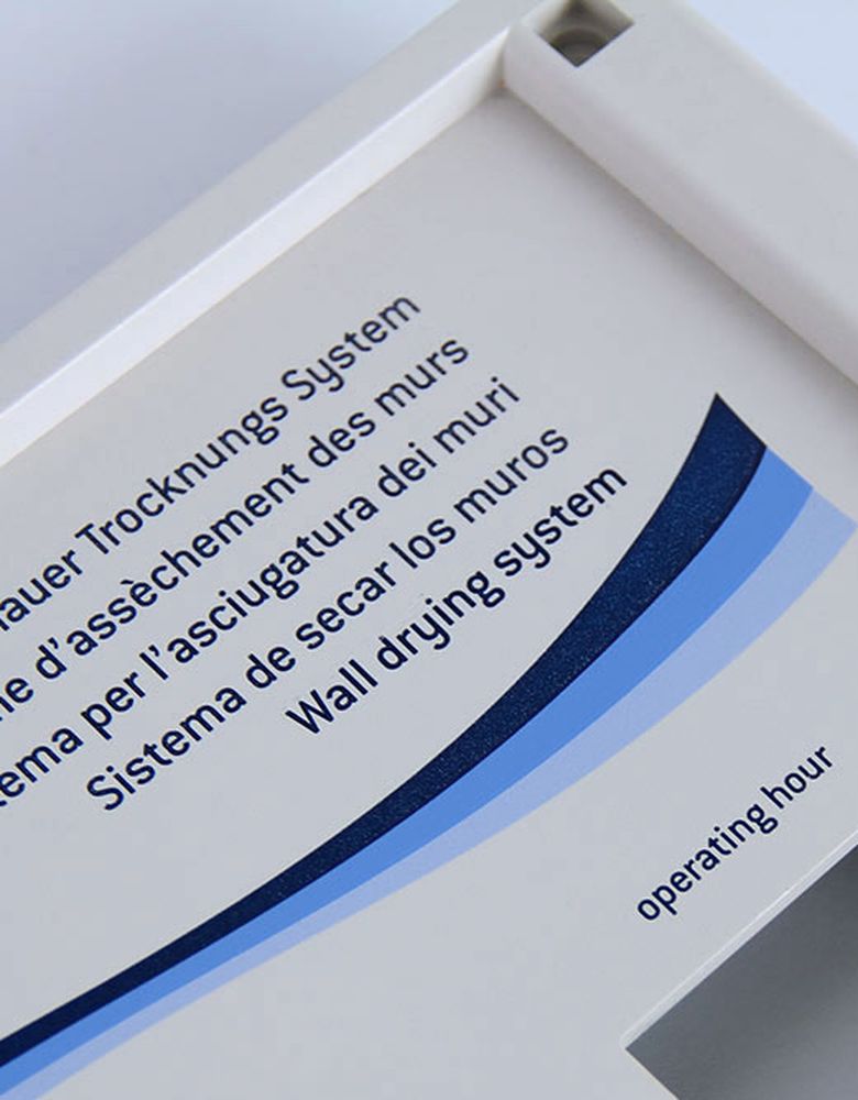 Pad printed plastic lid
