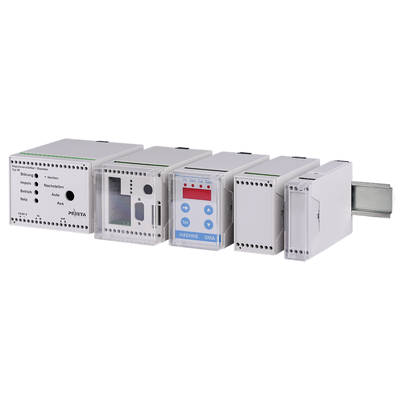 Combinorm compact enclosures for snapping onto a DIN rail
