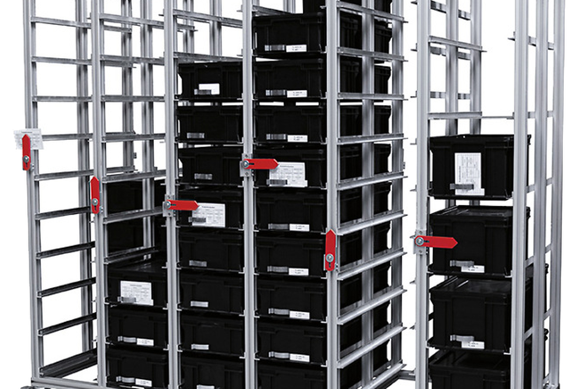 Kanban material trolley