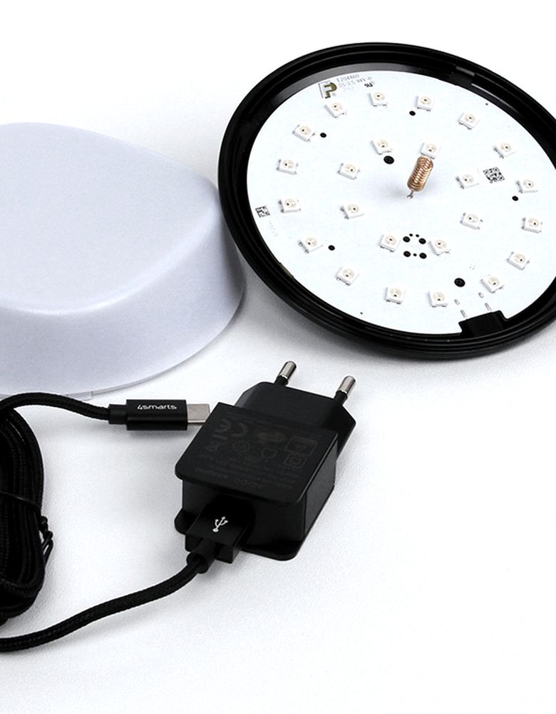 Open LED lamp with power supply unit