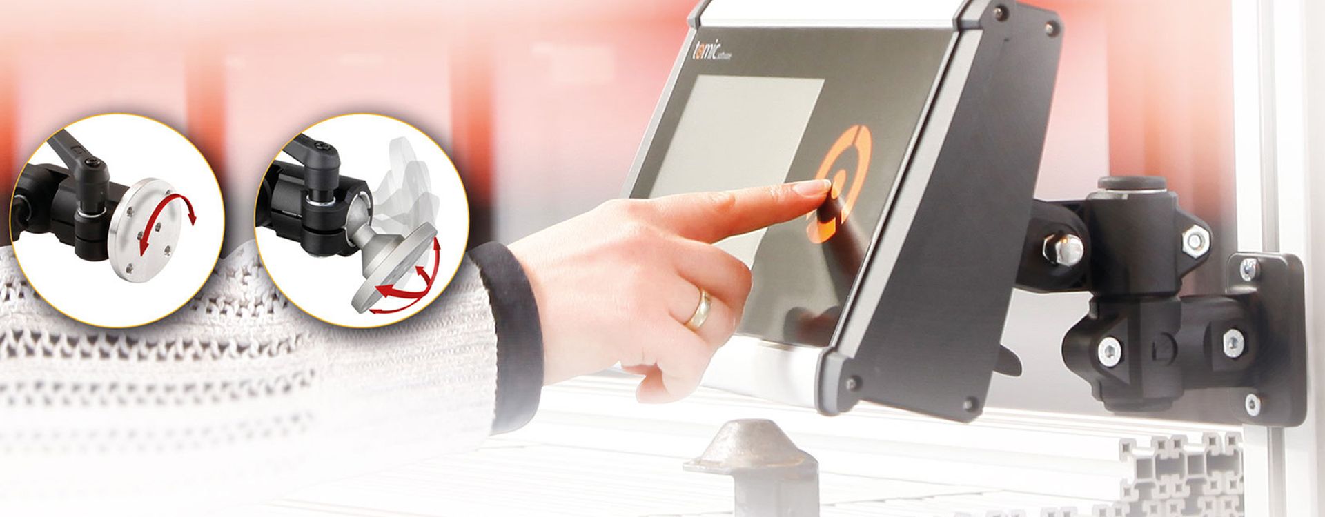 RK monitor holder with screen