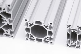 Aluminium construction profiles in various sizes