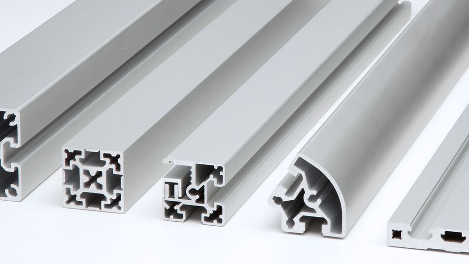 Aluminium functional profiles in various sizes