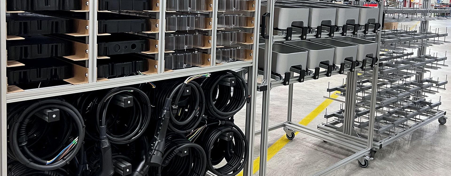 Lean logistics material trolley