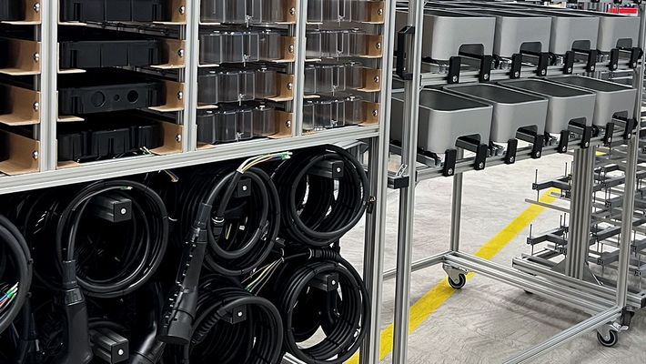 Lean logistics material trolley