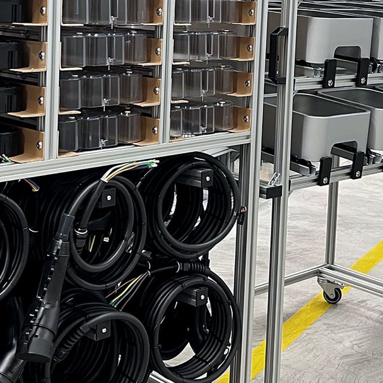 Lean logistics material trolley