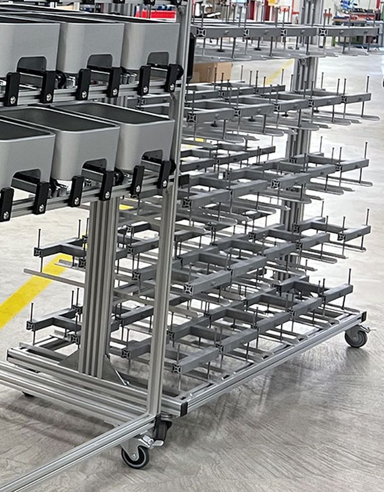 Lean logistics material trolley