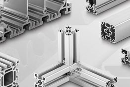 Aluminum profile systems in various designs