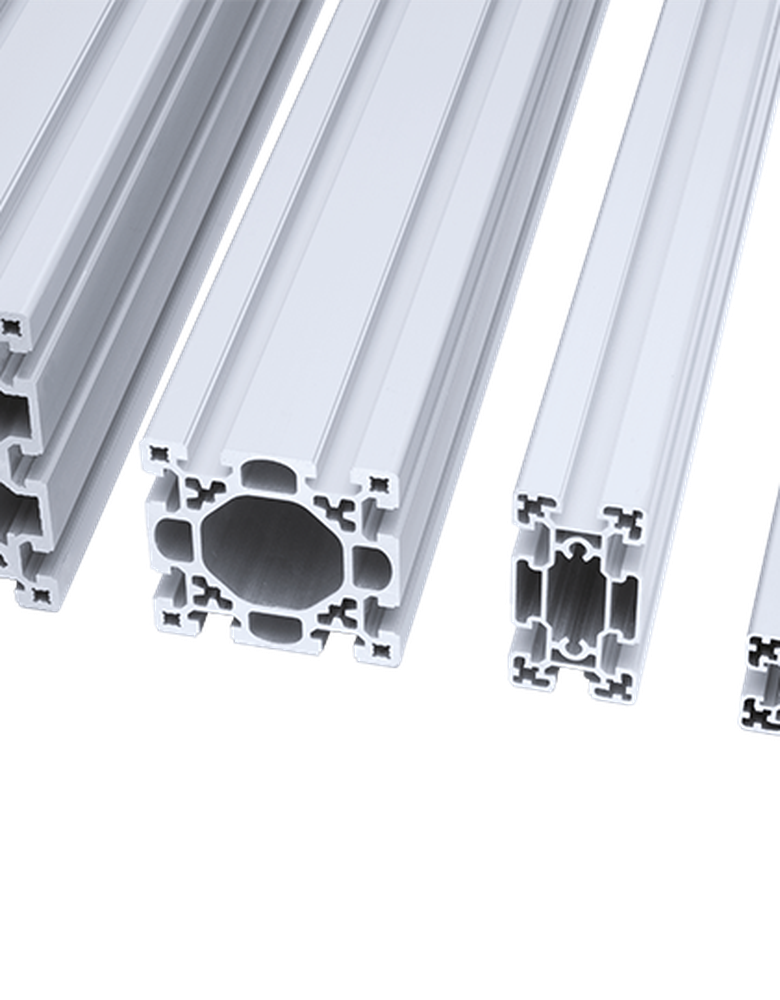 Construction aluminum profiles in various sizes