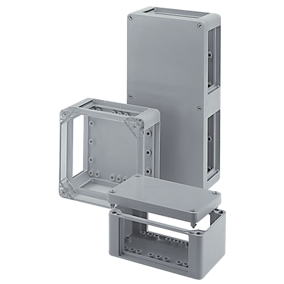Polyester flanged enclosures