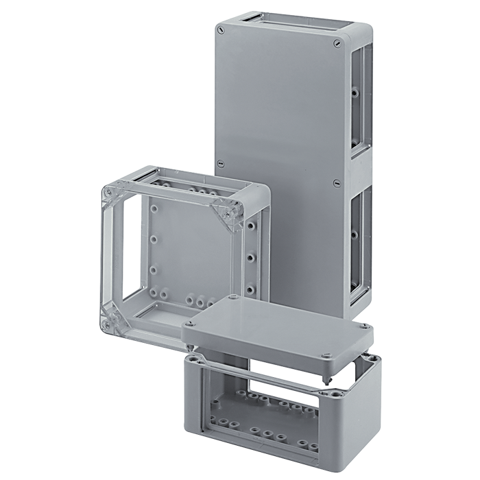 Polyester flanged enclosures