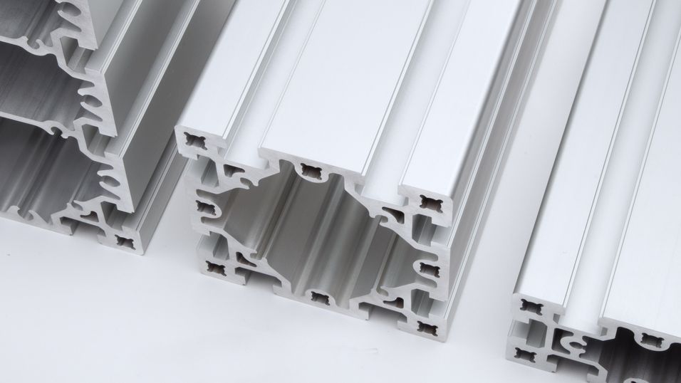 Aluminium haevy-duty profiles in various sizes