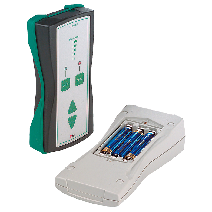 Plastic hand-held enclosure IP65 with battery compartment