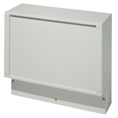 Electronic enclosure with plastic lid for membrane keypad