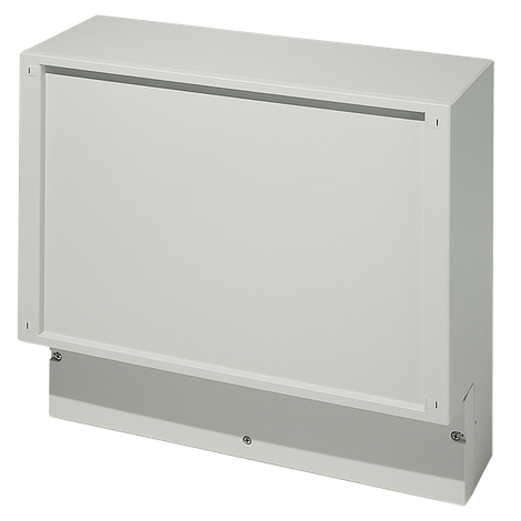 Electronic enclosure with plastic lid for membrane keypad