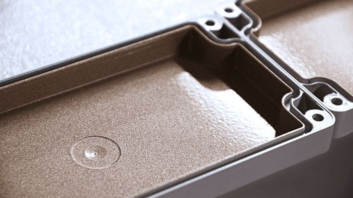 EMC coating of a plastic enclosure