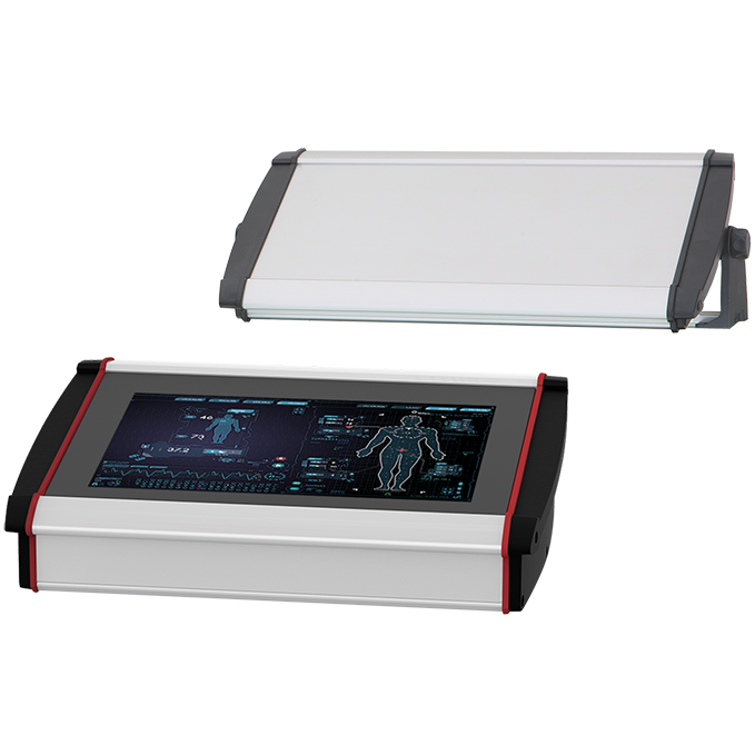 Table enclosure with integrated display