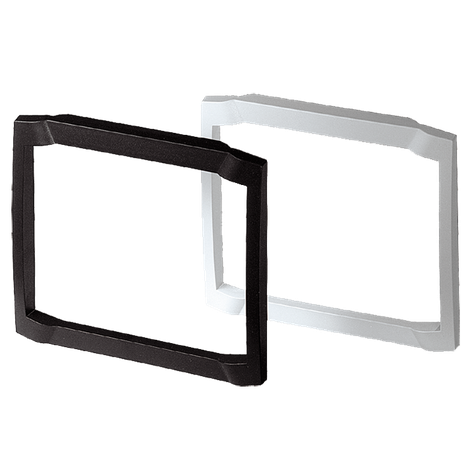 Front frame to cover the screws of the aluminum front panel