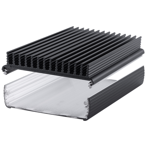 Alubos profil enclosure with cooling element