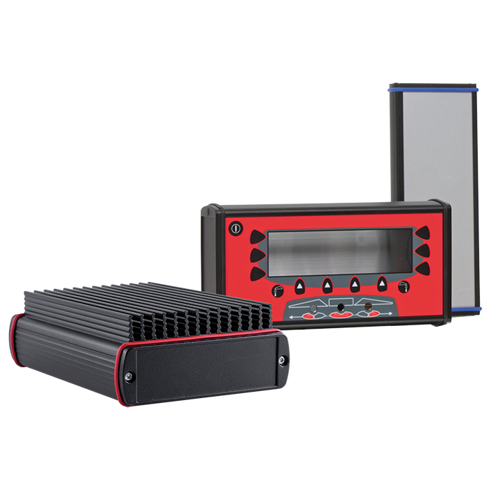 Aluminium profil enclosures with various lids and seal colors