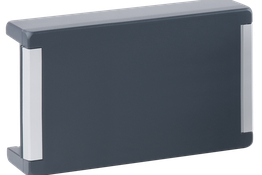 Aluminium enclosure Bocube with smooth hinged lid