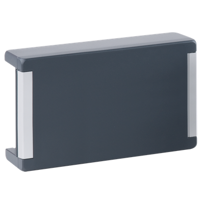 Aluminium enclosure Bocube with smooth hinged lid