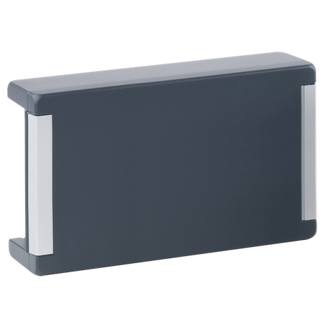 Aluminium enclosure Bocube with smooth hinged lid