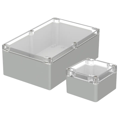 Polycarbonat enclosure with clear lid