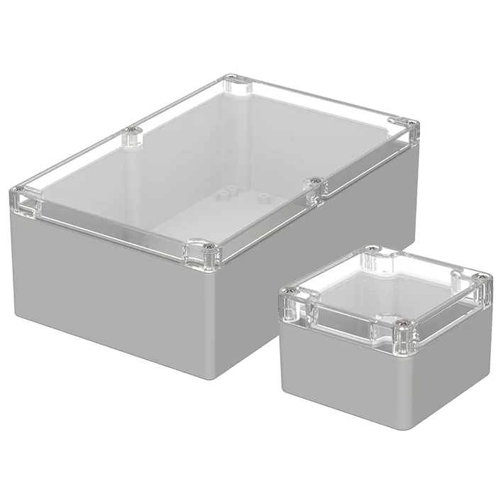 Polycarbonat enclosure with clear lid