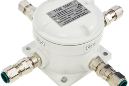 Pressure-encapsulated aluminum ATEX ex-d enclosure with cable glands