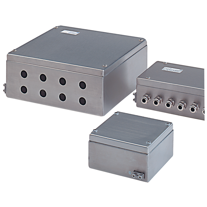 ATEX Stainless steel enclosures with cable glands