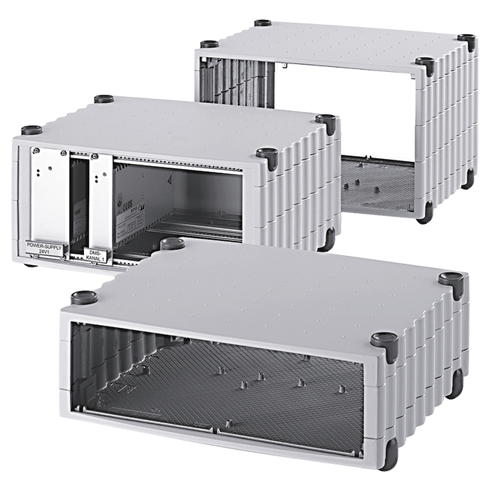 Wavetronic stackable aluminium desktop enclosure