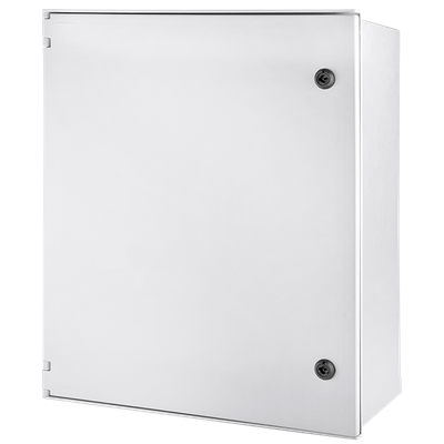 Polyester electrical control cabinet with door and lock