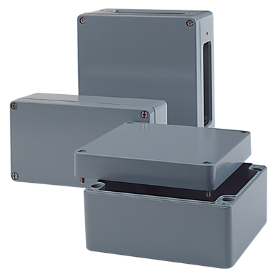 Aluminum junction box grey