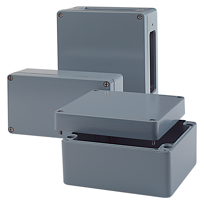 Aluminum junction box grey