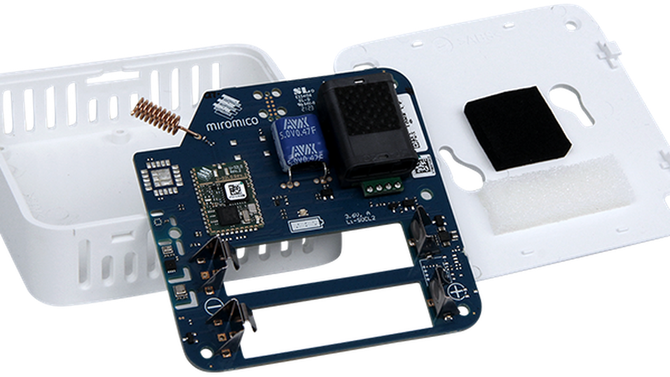 Plastic injection moulded enclosure with electronics