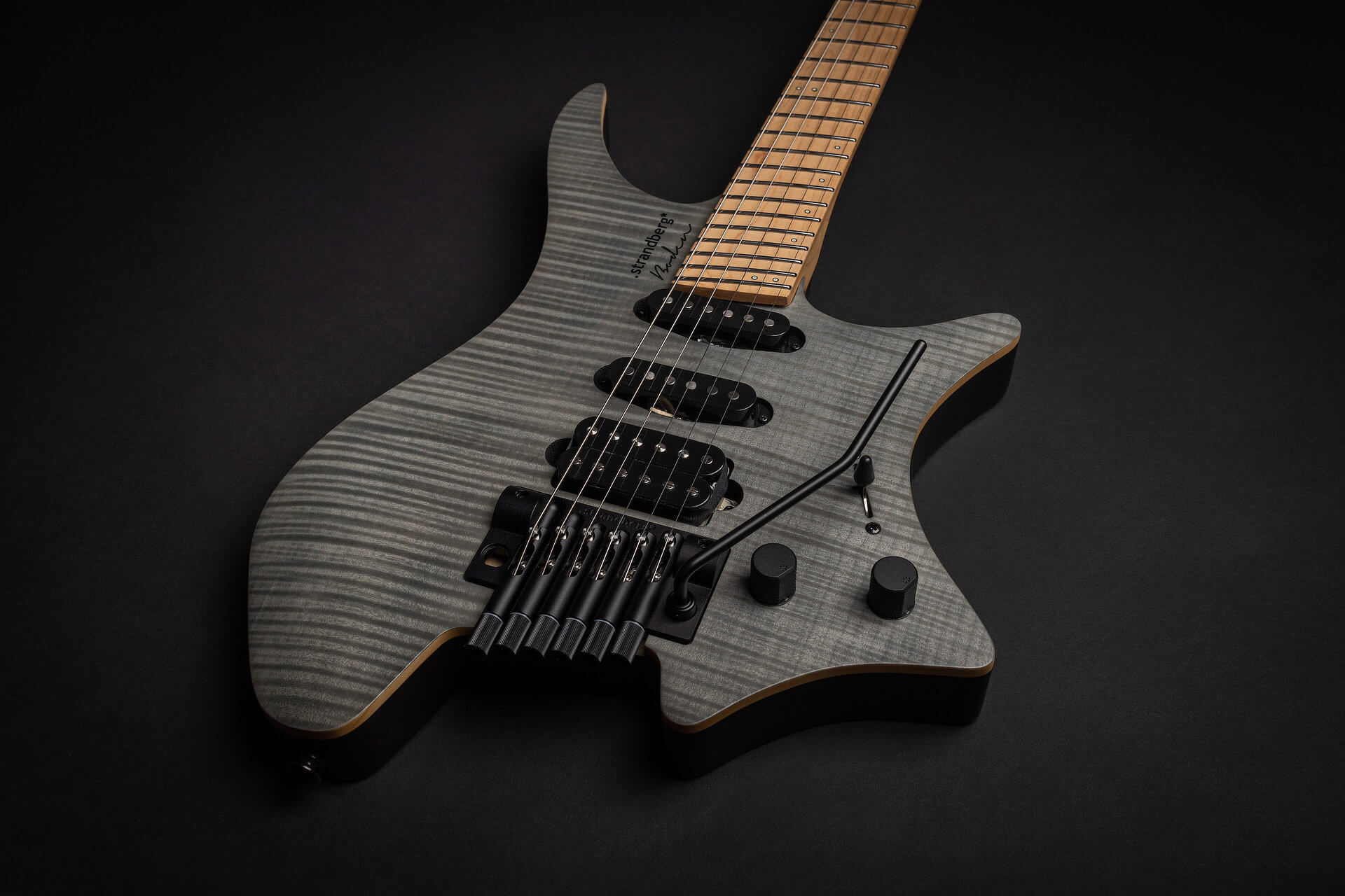ギター Strandberg Boden Standard 6 SSH Trem Strandberg Boden Standard 6 Tremolo - Blue Flamed Maple