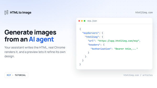 How to Generate Images from an AI Agent with MCP