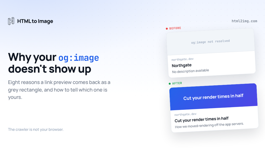 Why your Open Graph image doesn't show up when you share a link