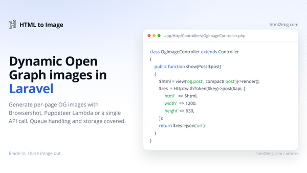 How to Generate Dynamic Open Graph Images in Laravel