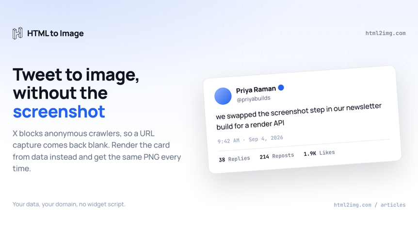 How to Turn a Tweet Into an Image (Without Screenshotting X)