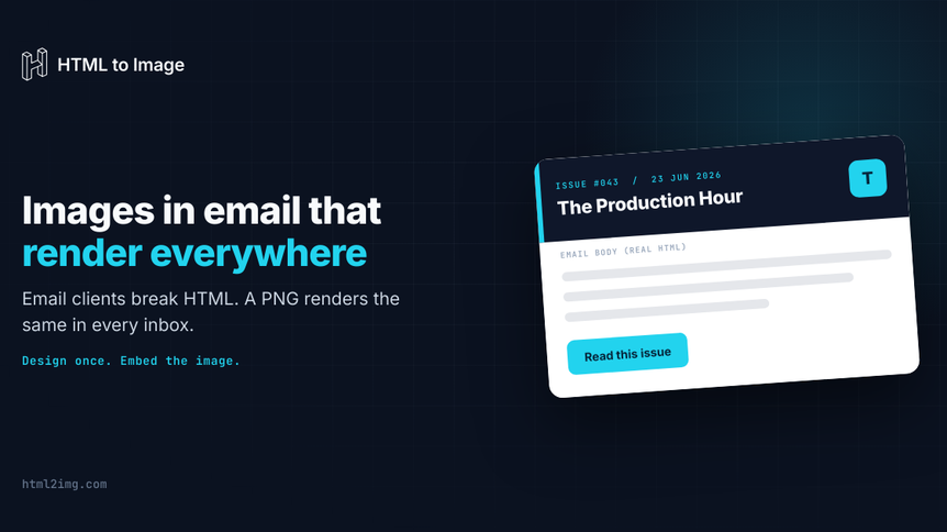 Images in email that render everywhere