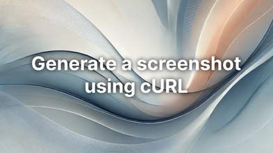 Generate a screenshot using cURL