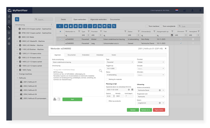 Onderhoudsbeheer-software-CMMS-Boomstructuur